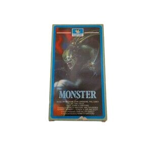 Monster‎ VHS  Horror Movie RARE Fully Enclosed Case Sci Fi Interglobal